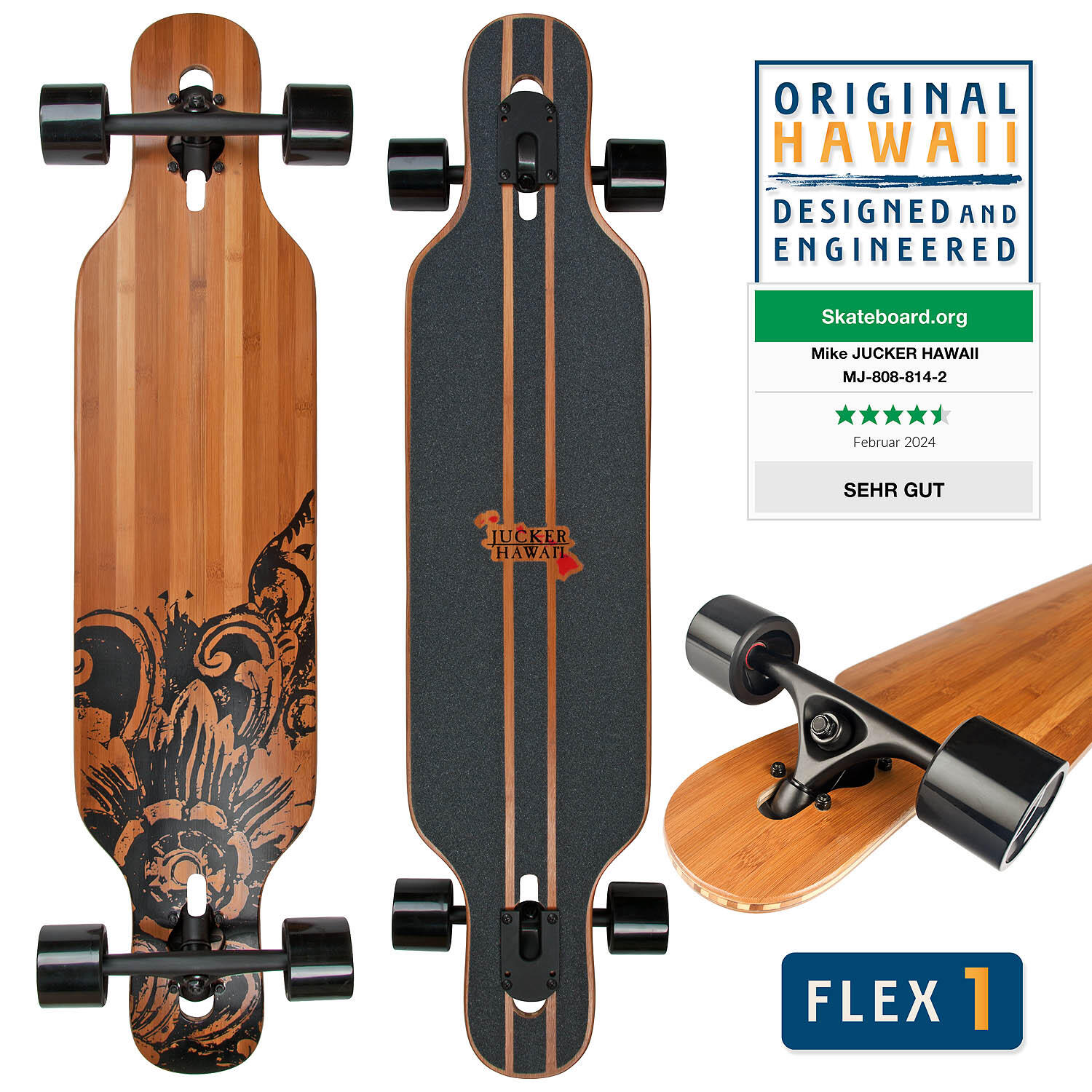 JUCKER HAWAII Longboard NEW HOKU in Flexstufe 1