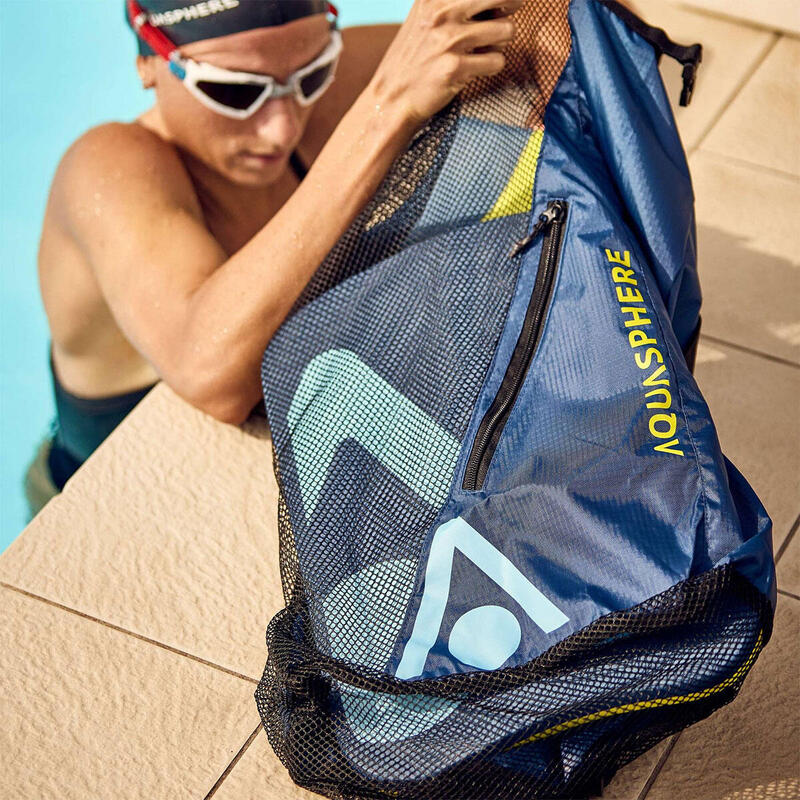 Aqua Sphere 30L Gear Mesh Mochila - Azul Marinho/ Preto
