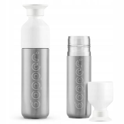 Butelka termiczna Dopper Silver Insulated 350 ml z kubkiem termos stalowa