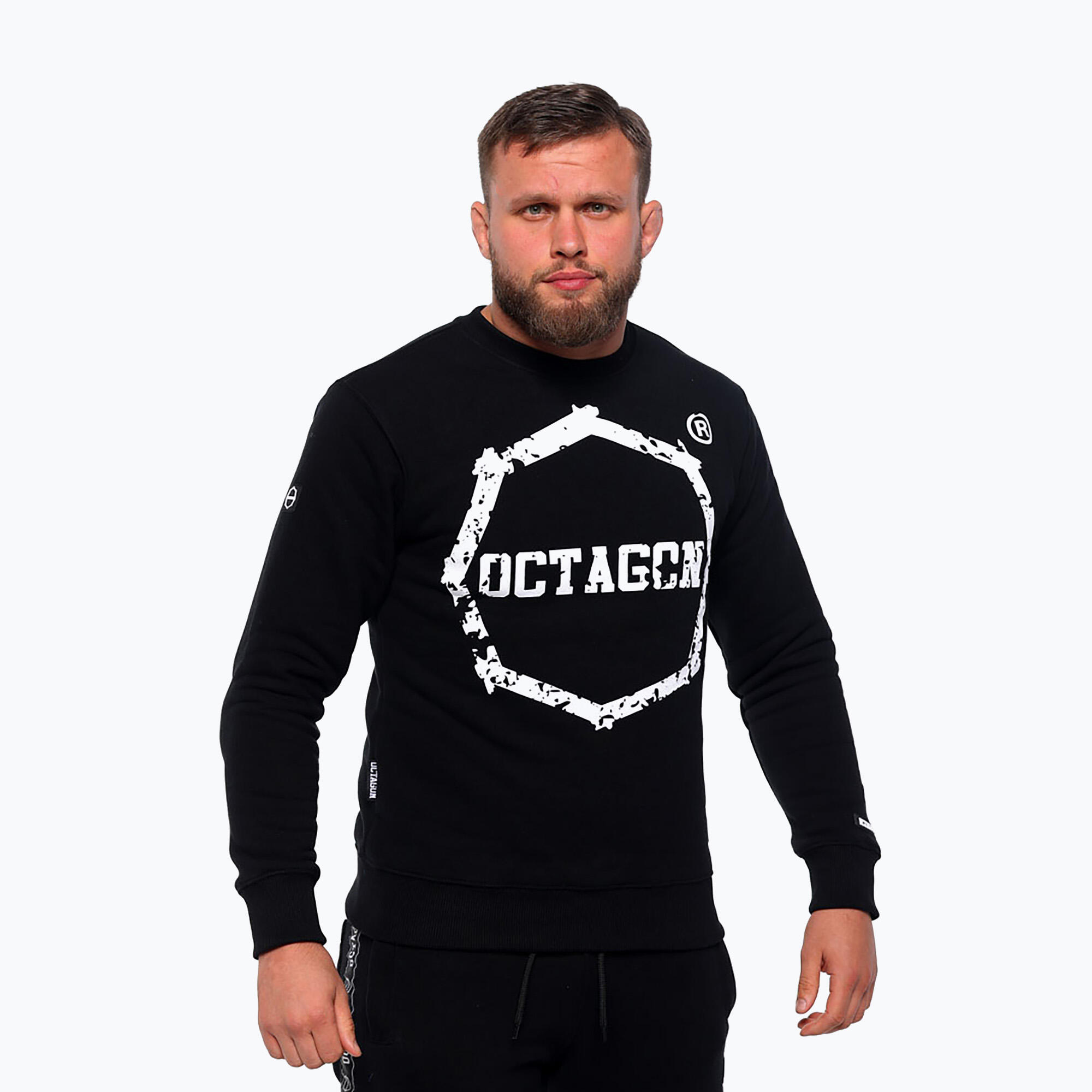 OCTAGON Felpa con denti ottagonali da uomo