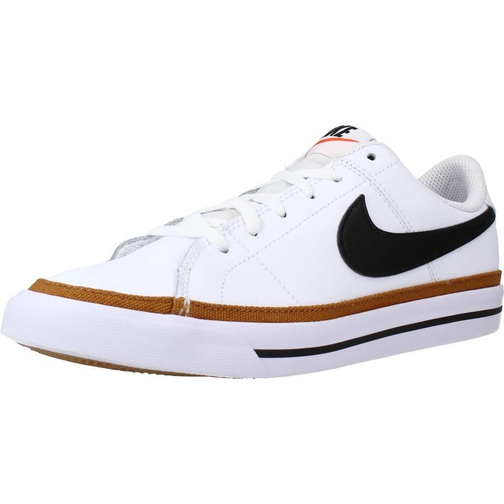 Nike - Baskets Nike Modèle Court Legacy Big Kids Couleur Blanc - Baskets - Blanc|marron - Decathlon
