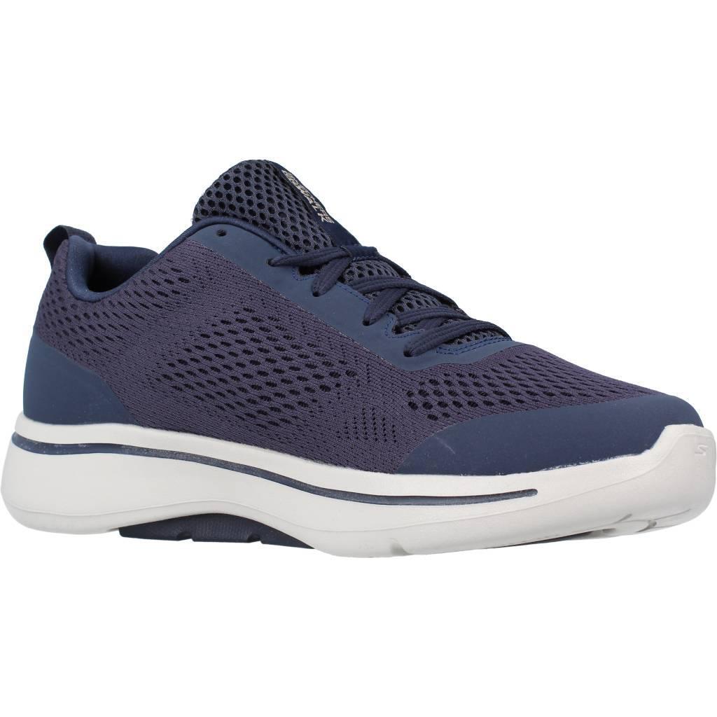 Baskets Skechers Modèle Go Walk Arch Fit-idyllic Couleur Bleu 5/5