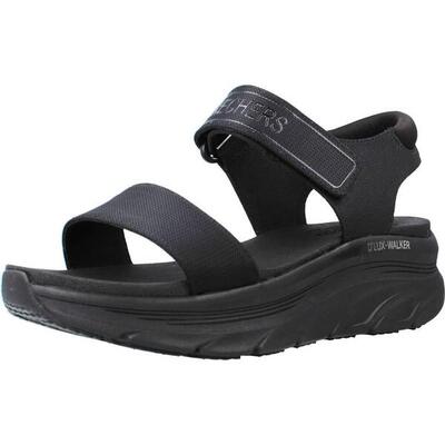 Sandalias Mujer Skechers Dlux Walker New Block Negro