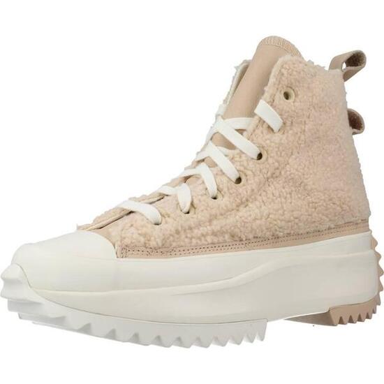 Scarpe Da Ginnastica Converse Modello Run Star Hike Platform Sherpa Colore Nudo