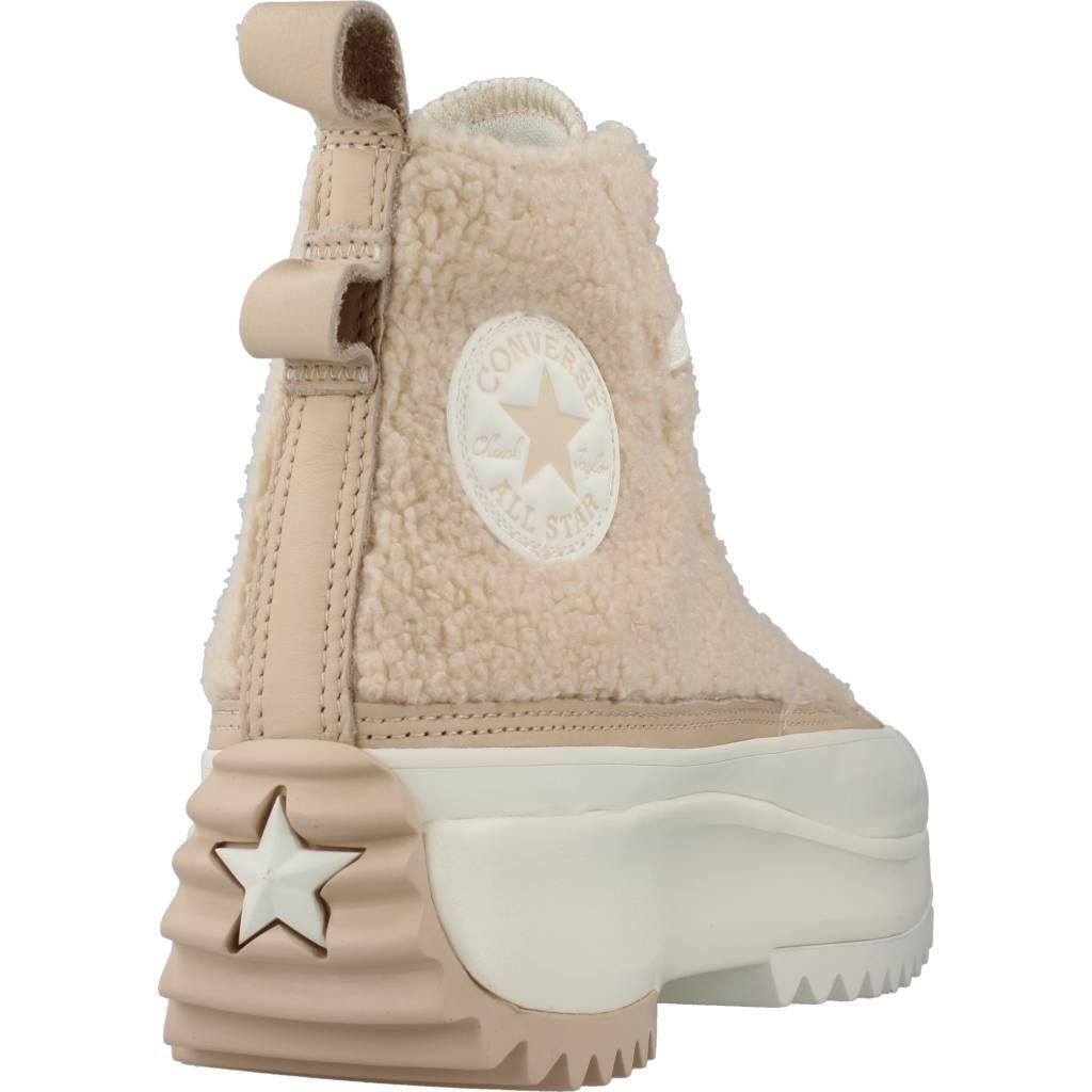 Sneakers Converse Model Run Star Hike Platform Sherpa Kleur Naakt 3/5