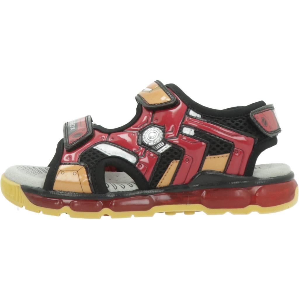 Sandały GEOX J SANDAL ANDROID BOY Czerwony 2/5