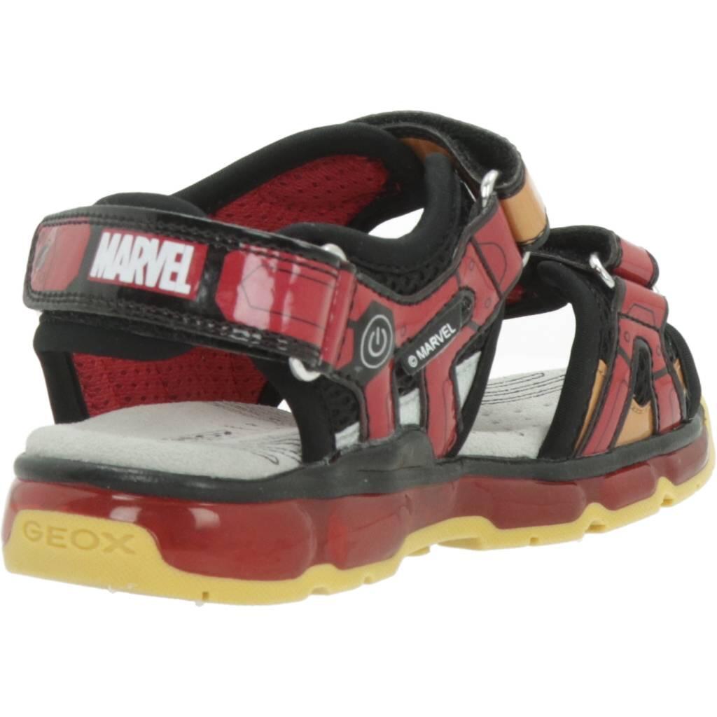 Sandały GEOX J SANDAL ANDROID BOY Czerwony 3/5