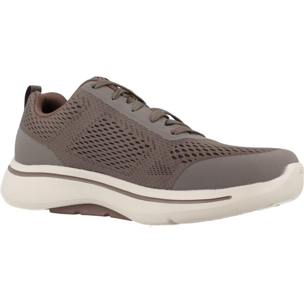 Baskets Skechers Modèle Go Walk Arch Fit-idyllic Couleur Marron 5/5