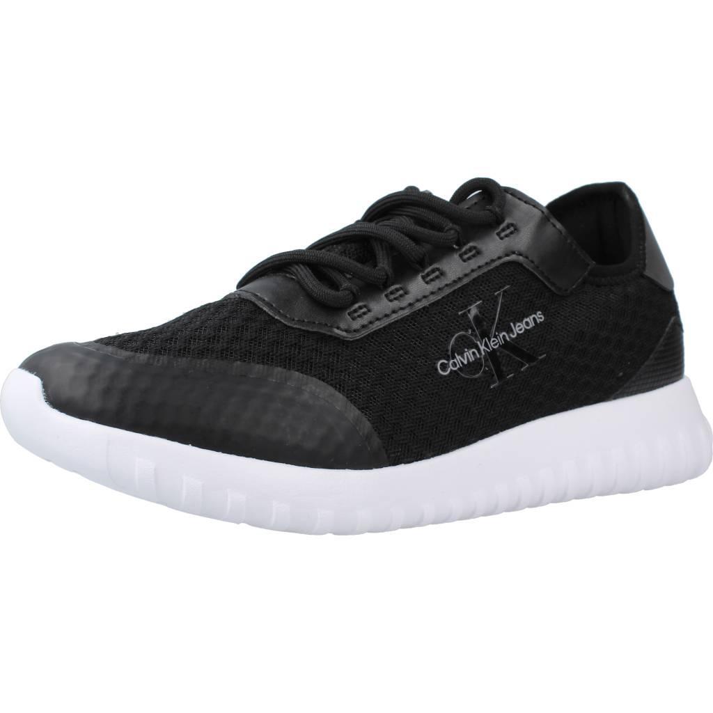 Tenisówki Calvin Klein Model Eva Runner Monologo W Kolor Czarny