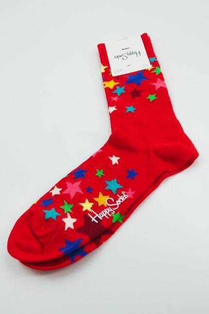 Sokken Happy Socks Model Stars Kleur Rood 5/5