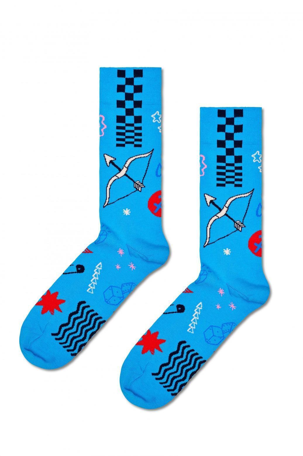 Meias Happy Socks Modelo Sagittarius Sock Cor Azul 4/5