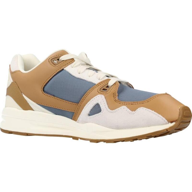 Baskets Le Coq Sportif Modèle Lcs R1000 Ripstop Couleur Brun Clair