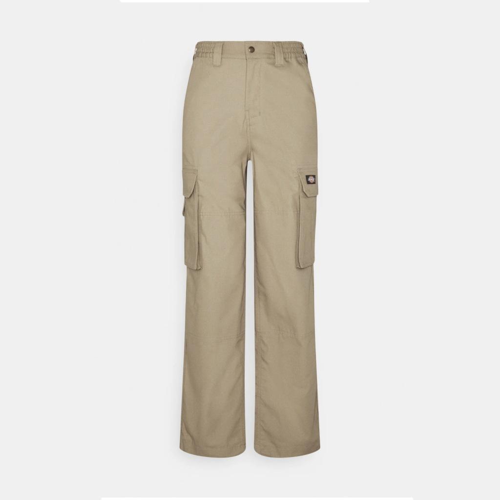 Calças Dickies Modelo Hooper Bay Cargo Cor Castanho Claro 2/5