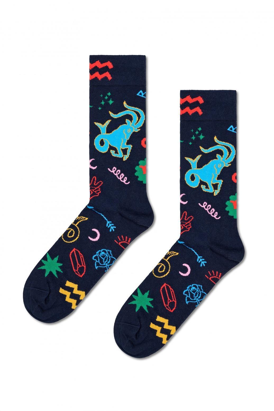 Meias Happy Socks Modelo Capricorn Sock Cor Azul 4/5
