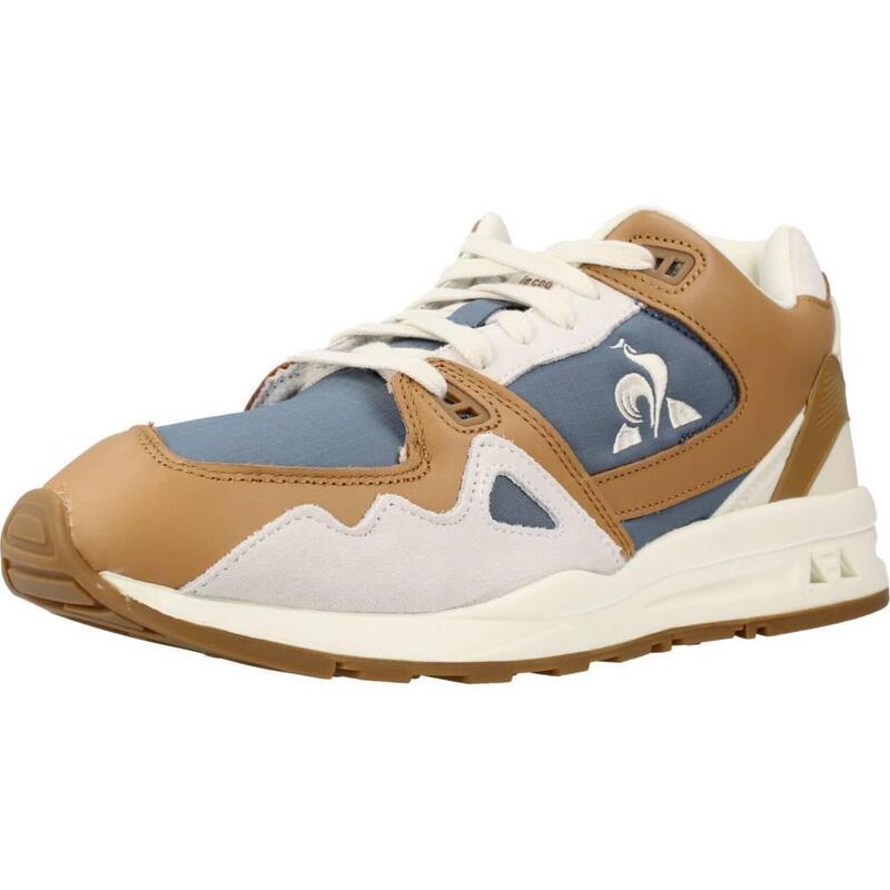 Baskets Le Coq Sportif Modèle Lcs R1000 Ripstop Couleur Brun Clair