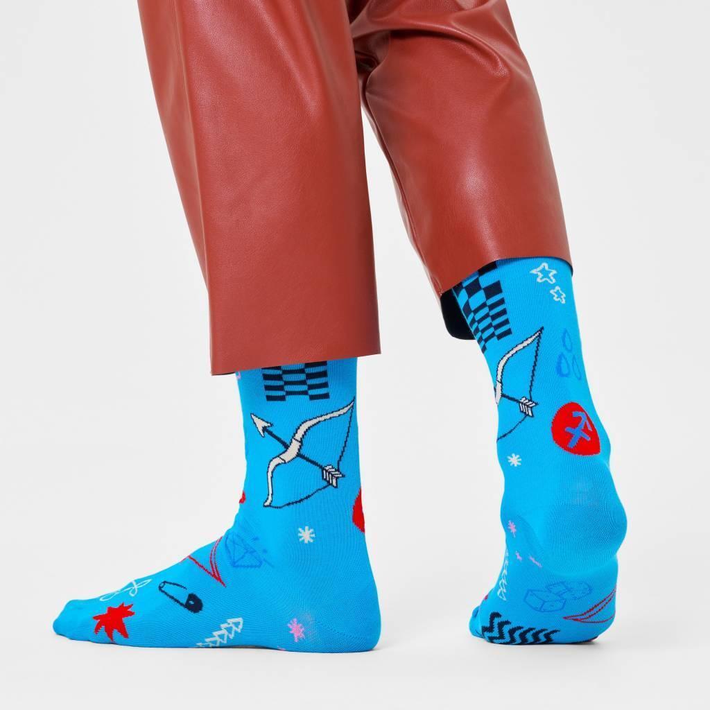 Meias Happy Socks Modelo Sagittarius Sock Cor Azul 2/5