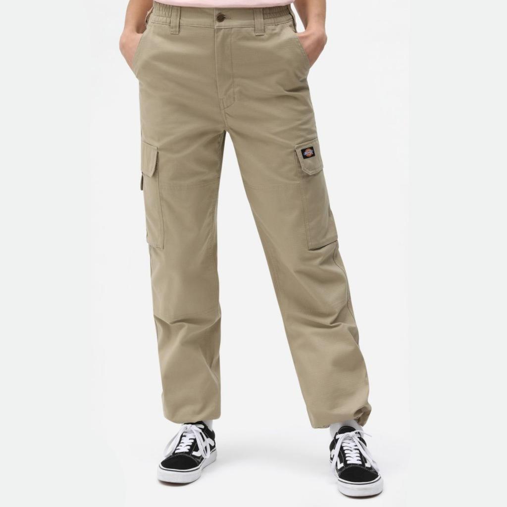 Calças dickies modelo hooper bay cargo cor castanho claro