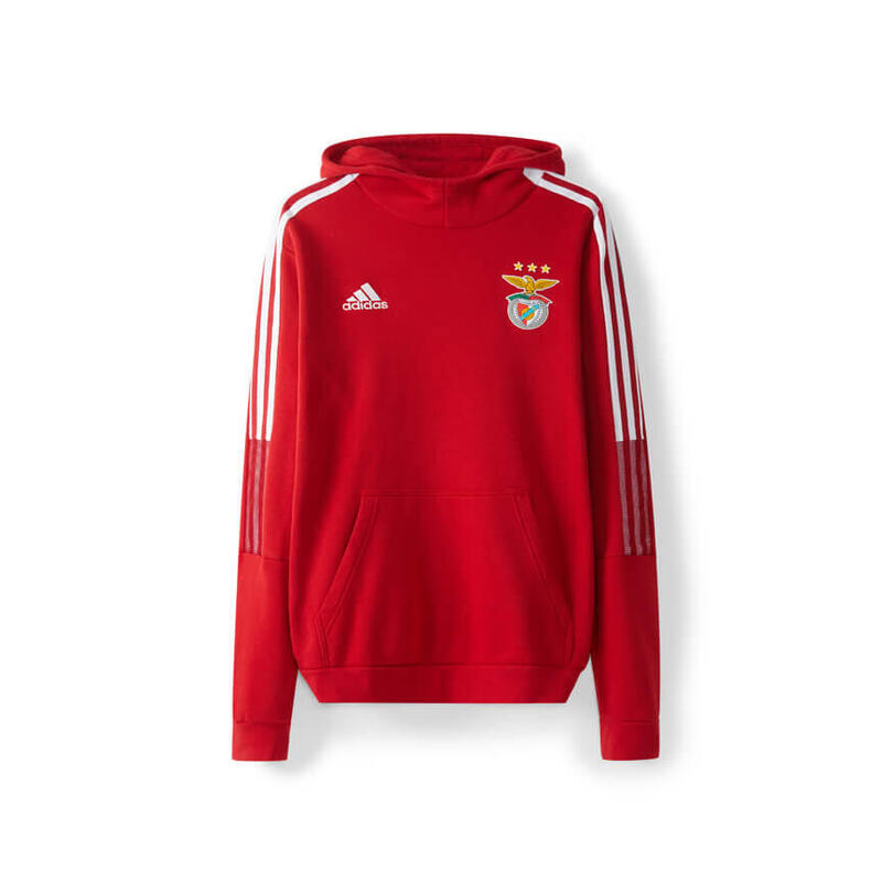 Pull à capuche rouge Adidas Benfica 2021 2022 pour enfant