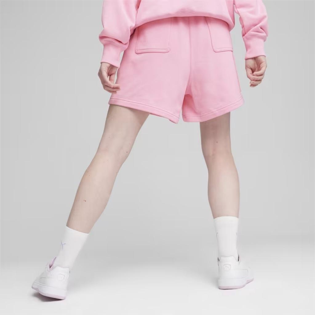 Calças Puma Modelo Waist Shorts Tr Cor Rosa 3/5