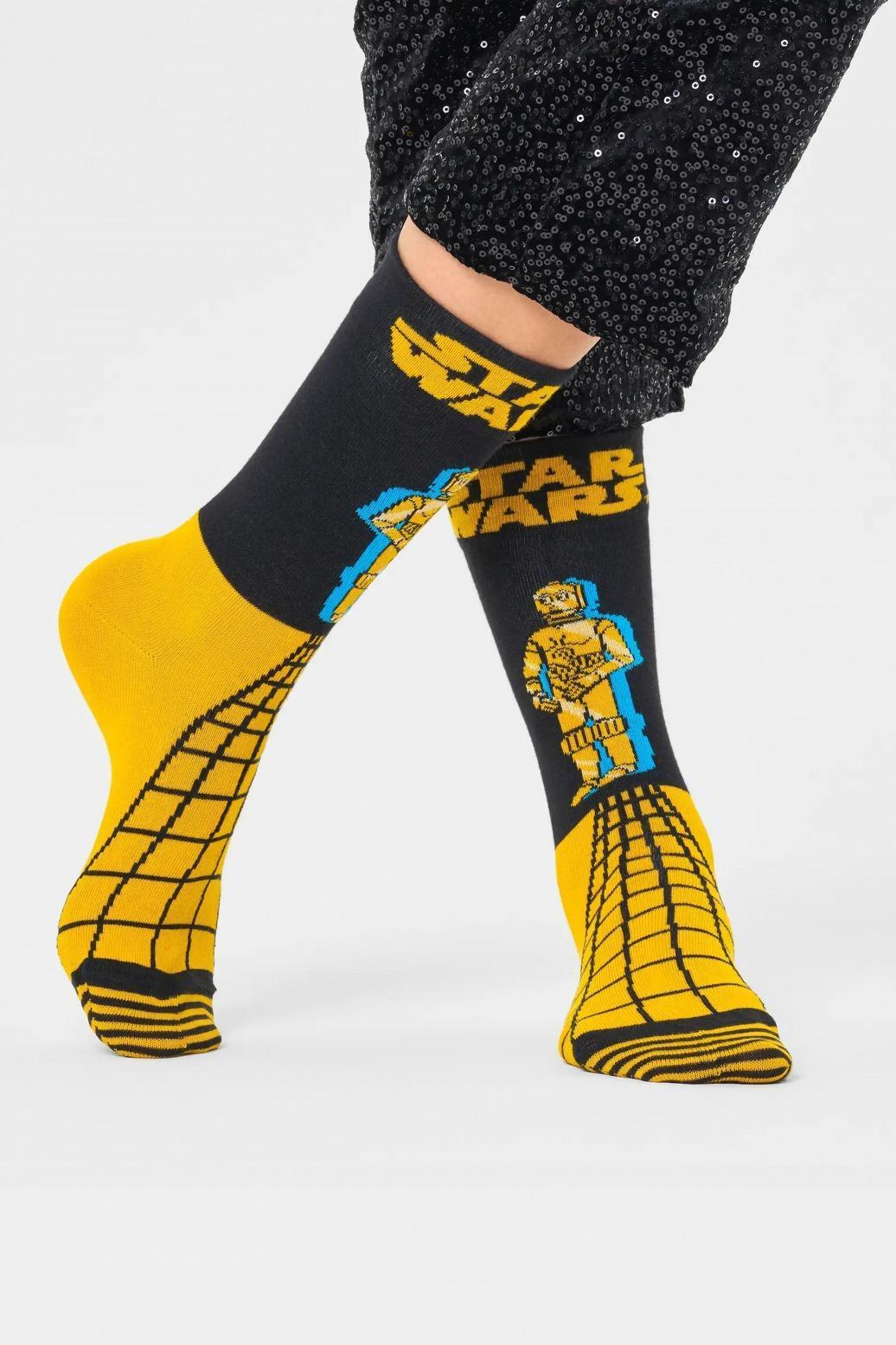Meias felizes Happy socks Happy socks  Amarelo 5/5