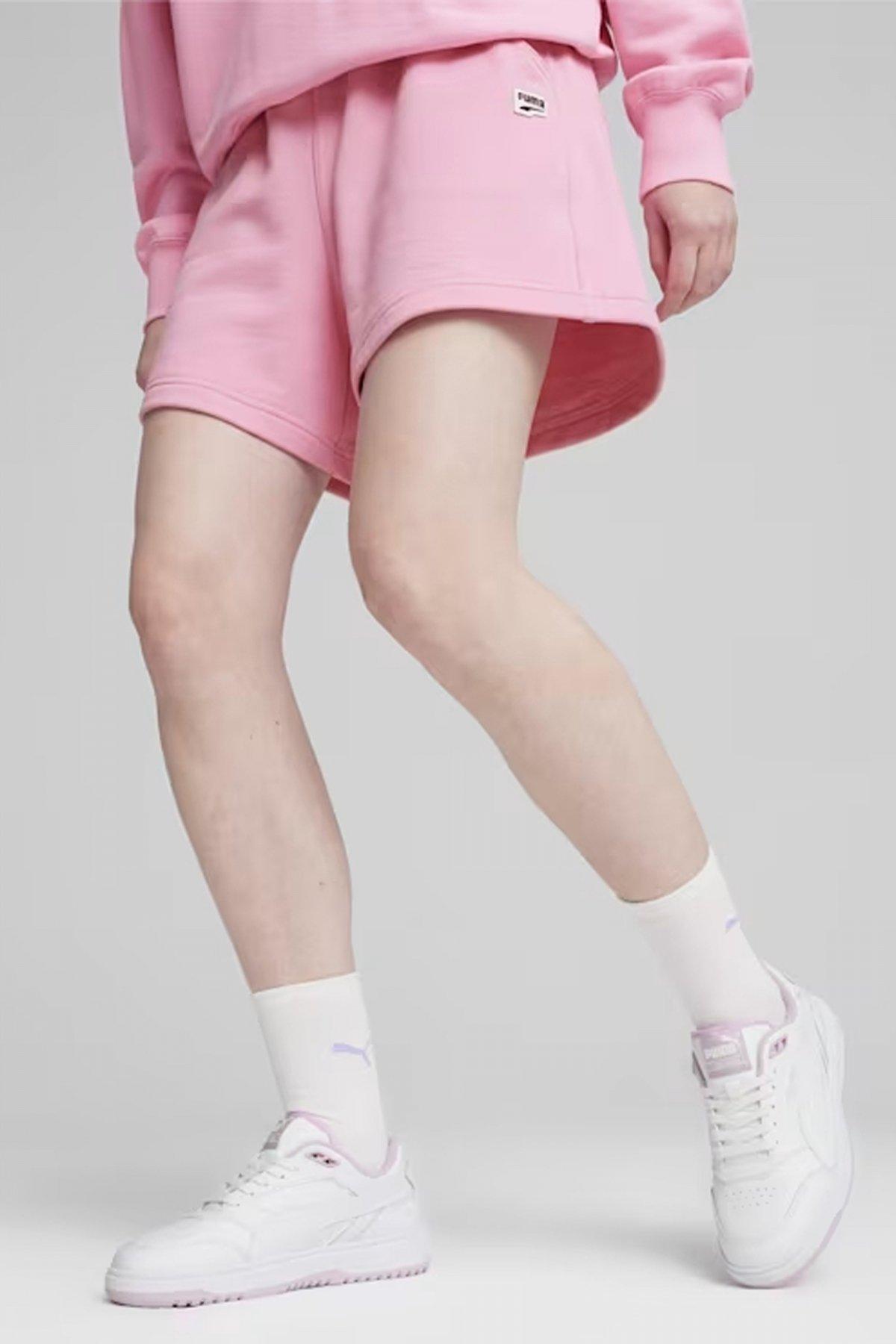 Calças Puma Modelo Waist Shorts Tr Cor Rosa 5/5
