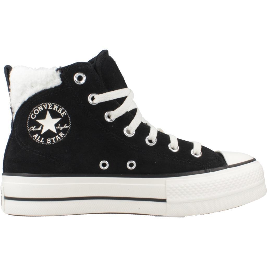 Baskets Converse Modèle Chuck Taylor All Star Puff Lift Hi Couleur Noir 4/5