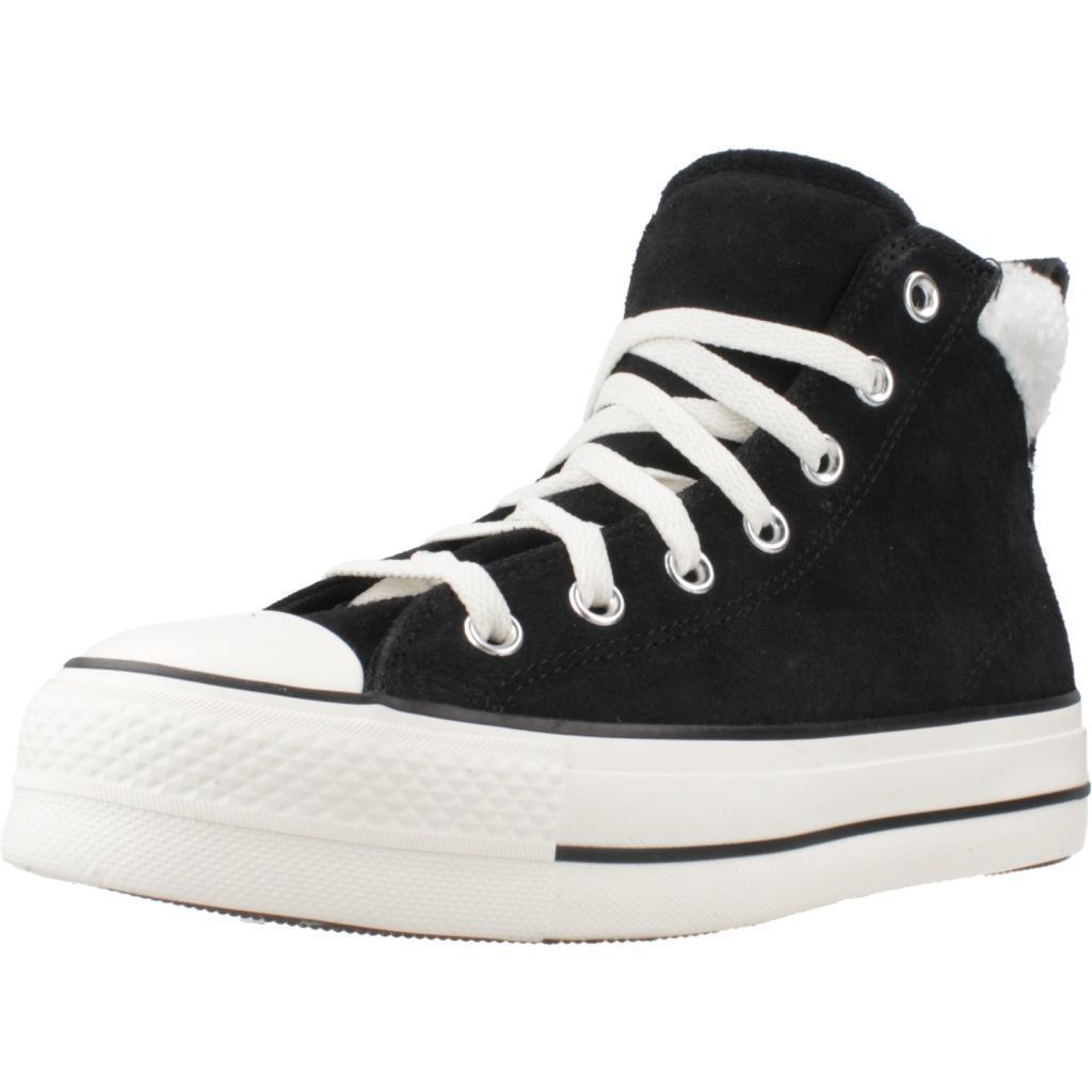 Ténis converse modelo chuck taylor all star puff lift hi cor preto