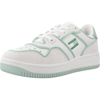 Scarpe Da Ginnastica Tommy Jeans Modello Tjw Retro Basket Colore Bianco