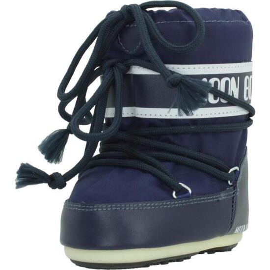 Bottes Moon Boot Modèle Mb Icon Mini Nylo Couleur Bleu