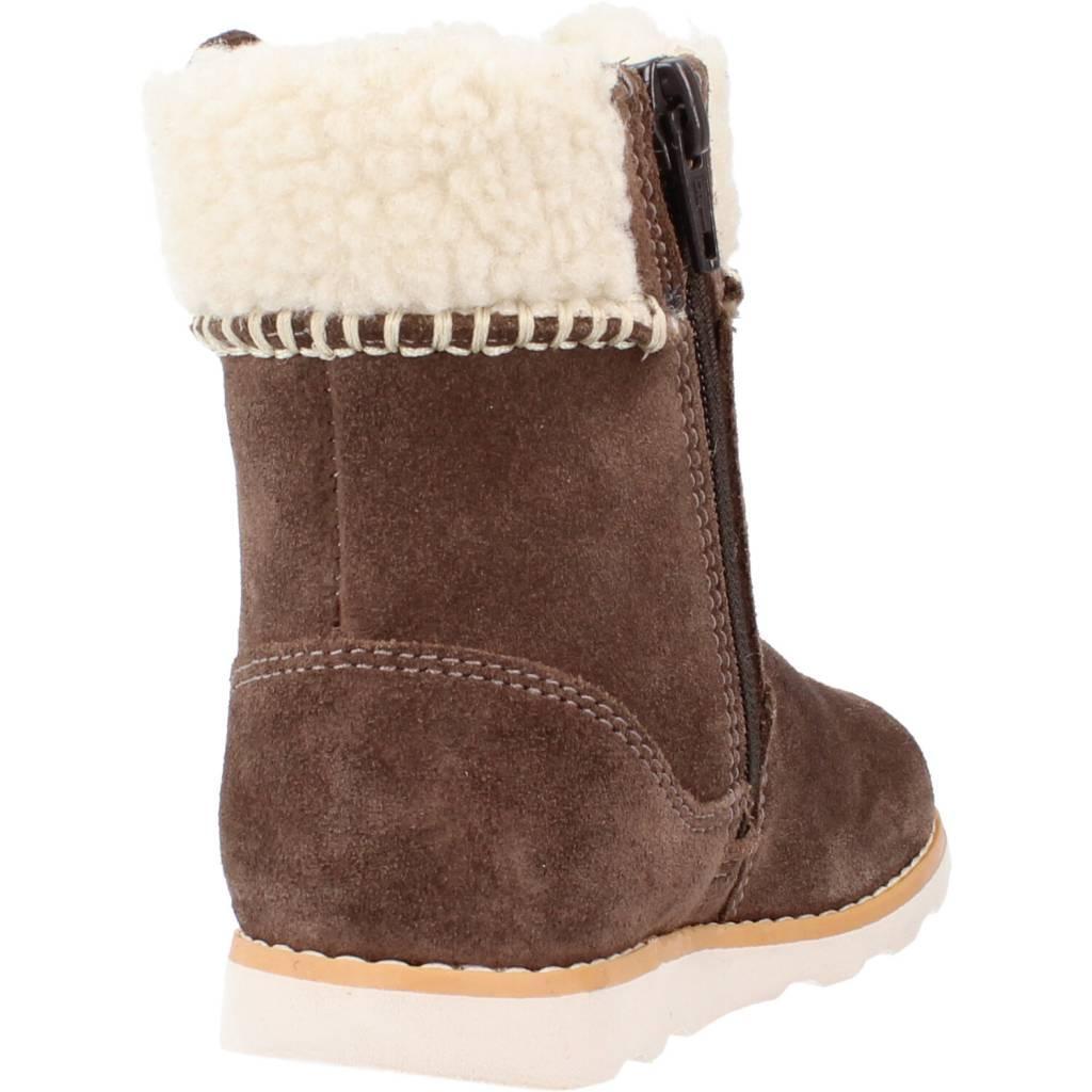 Botas Clarks Modelo Crown Loop T Cor Castanho 3/5