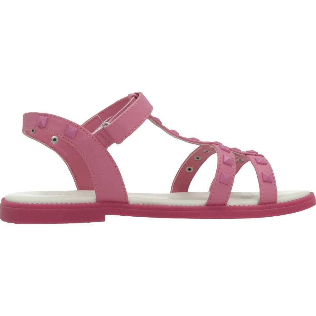 Sandales Geox Modèle J Sandal Karly Girl Couleur Rose 4/5