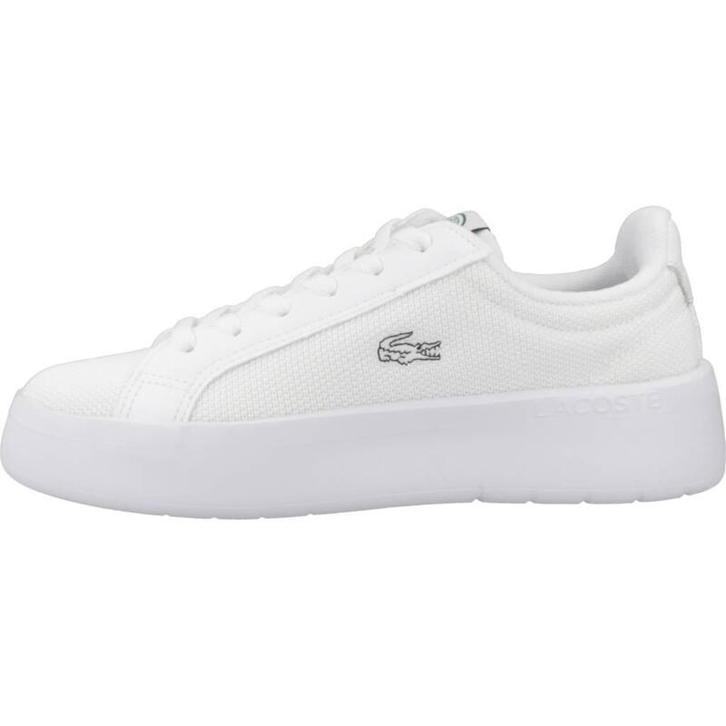 Baskets Lacoste Modèle Carnaby Platform Lite Tex Couleur Blanc