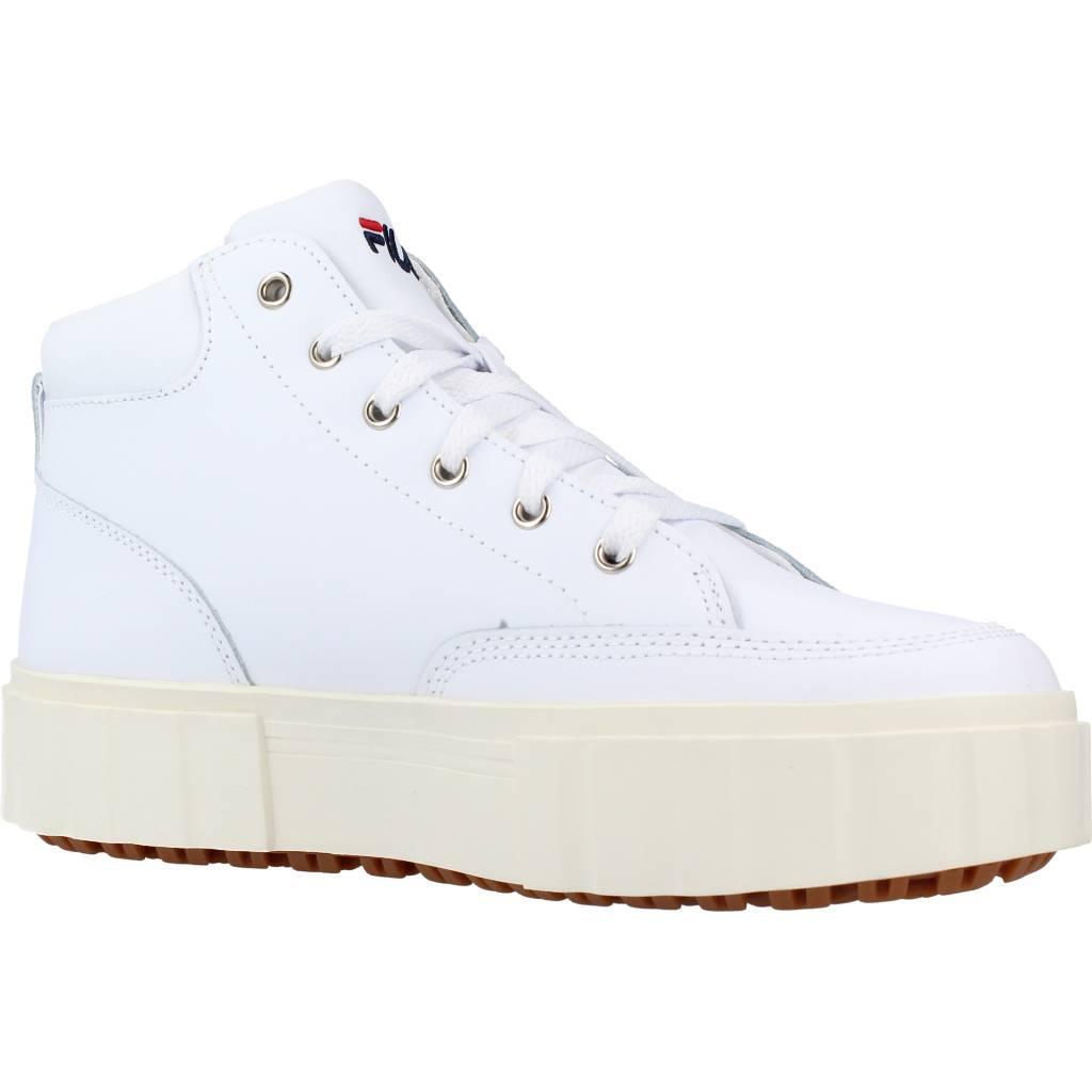 Baskets Fila Modèle Sandblast Mid Couleur Blanc 5/5