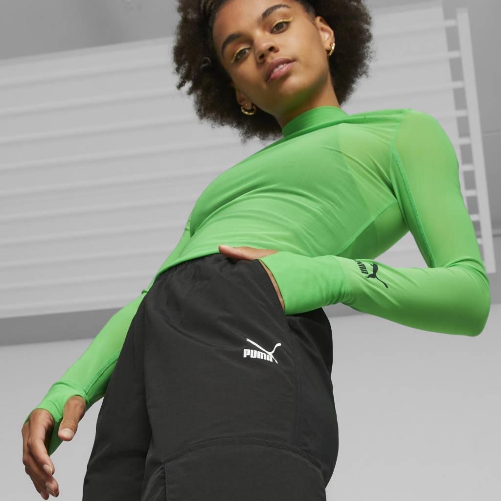 Calças puma modelo dare to cor preto
