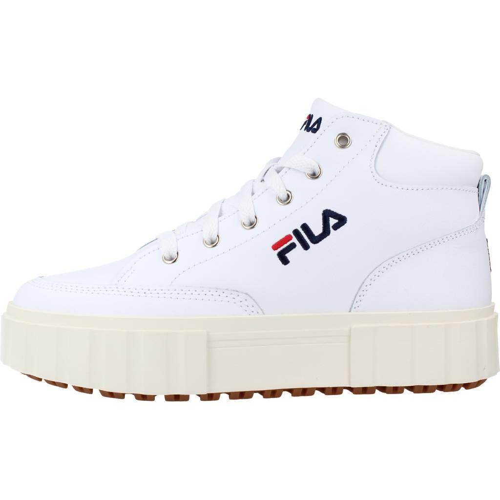 Baskets Fila Modèle Sandblast Mid Couleur Blanc 2/5