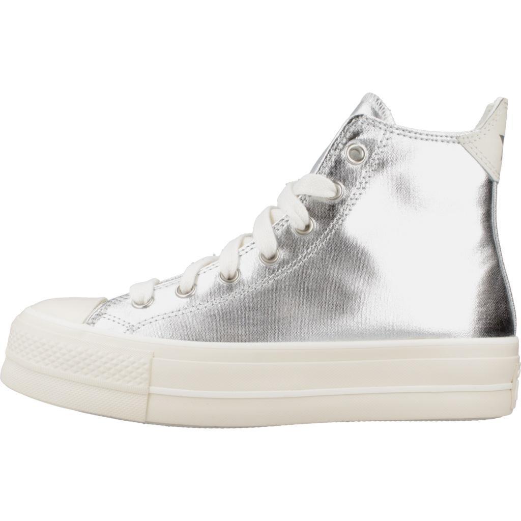 Baskets Converse Modèle Chuck Taylor All Star Lift Platform Metallic Couleur Arg 2/5