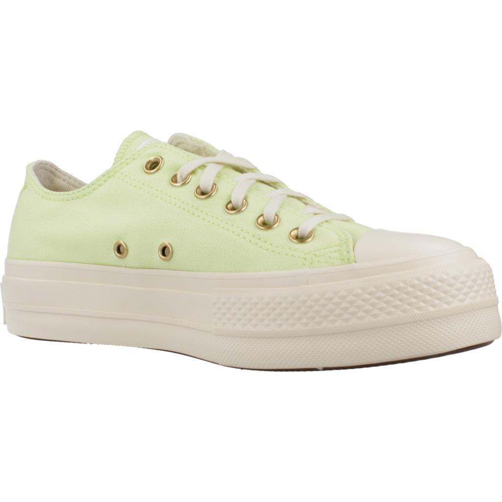 Ténis Converse Modelo Chuck Taylor All Star Lift Ox Cor Verde 5/5
