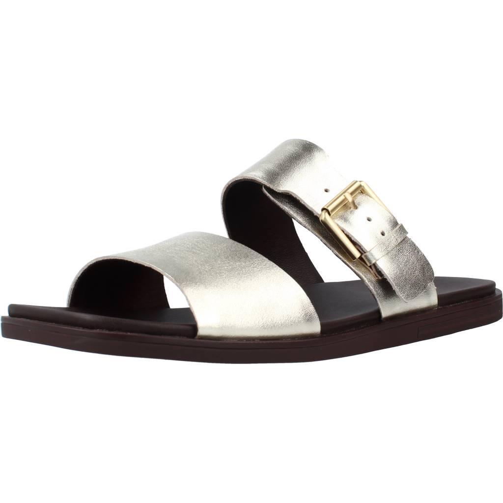Clarks - Sandales Clarks Modèle Ofra Slide Couleur D´or - Sandales - Jaune - 40 - Decathlon