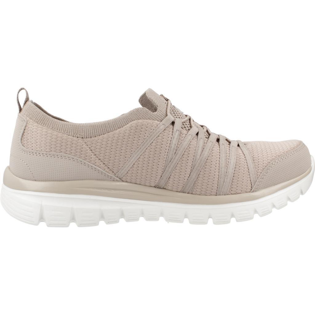Baskets Skechers Modèle Graceful - Soft Soul Couleur Beige 4/5