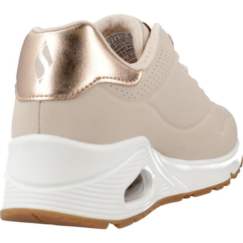 Pantofi Sport Skechers Model Uno - Shimmer Away Culoare Bej