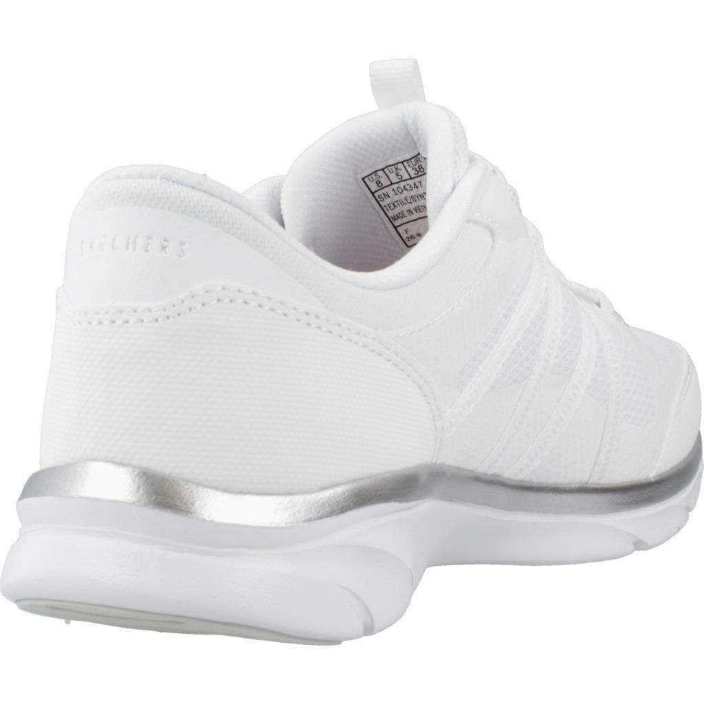 Baskets Skechers Modèle Dlux Comfort Couleur Blanc 3/5
