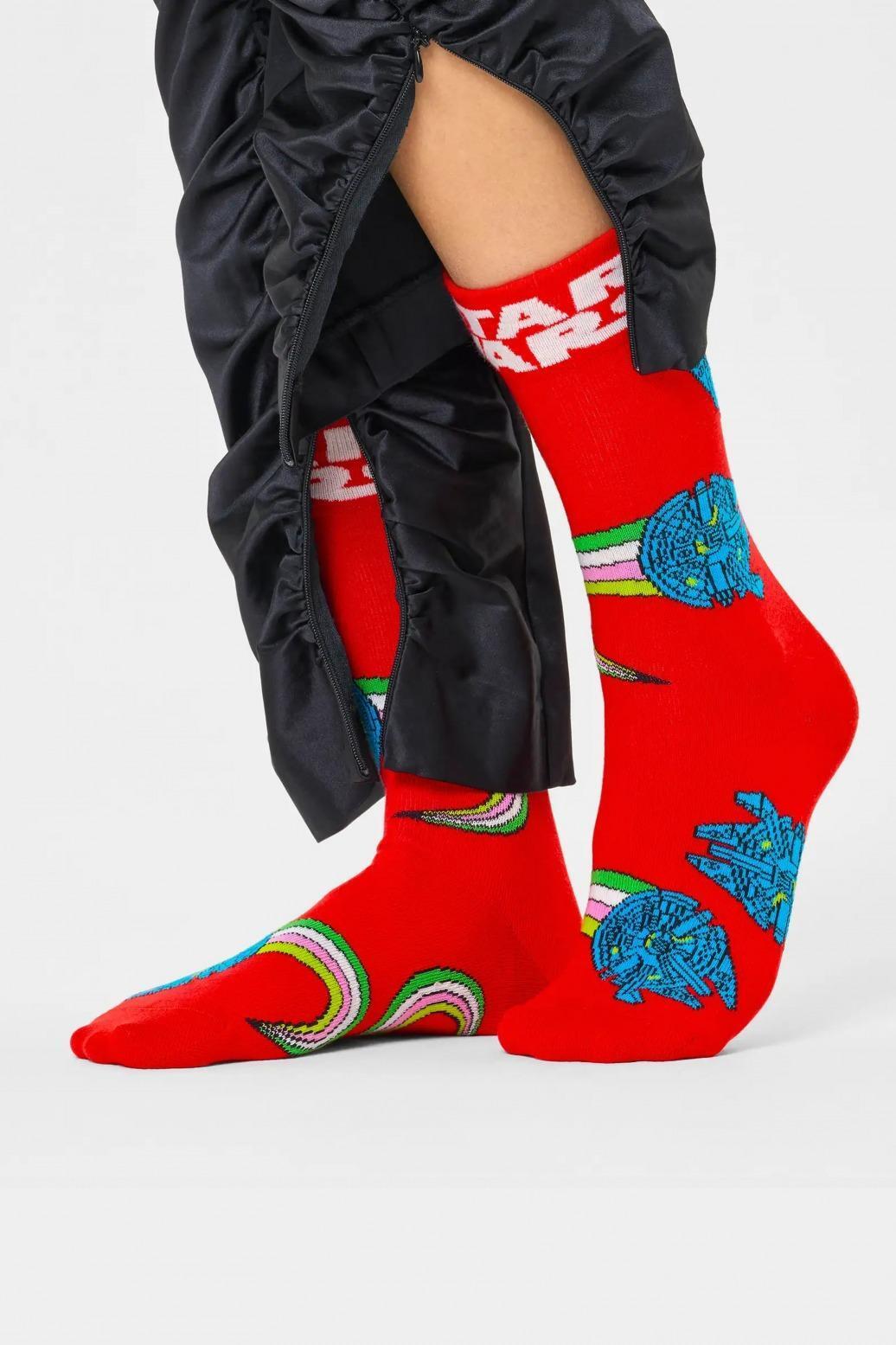 Meias masculinas Happy Socks vermelhas 5/5