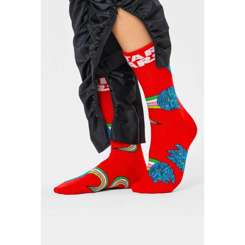 Ciorapi Happy Socks Model Star Wars Millennium Falcon Culoare Roşu