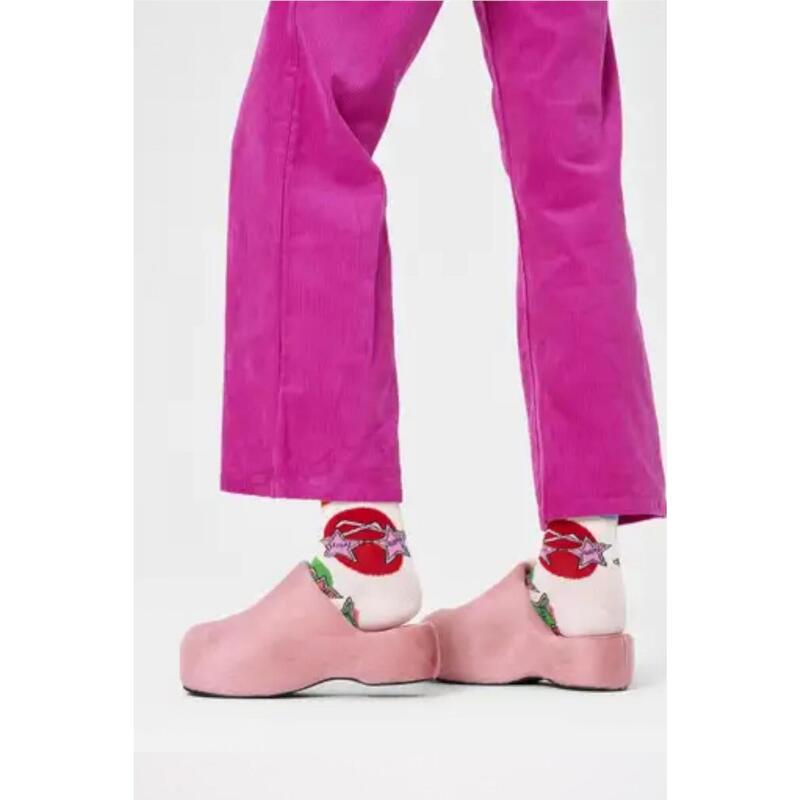 Ciorapi Happy Socks Model Elton Glasses Culoare Alb