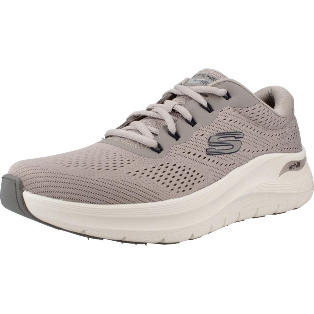 Ténis skechers modelo arch fit 2.0 cor bege