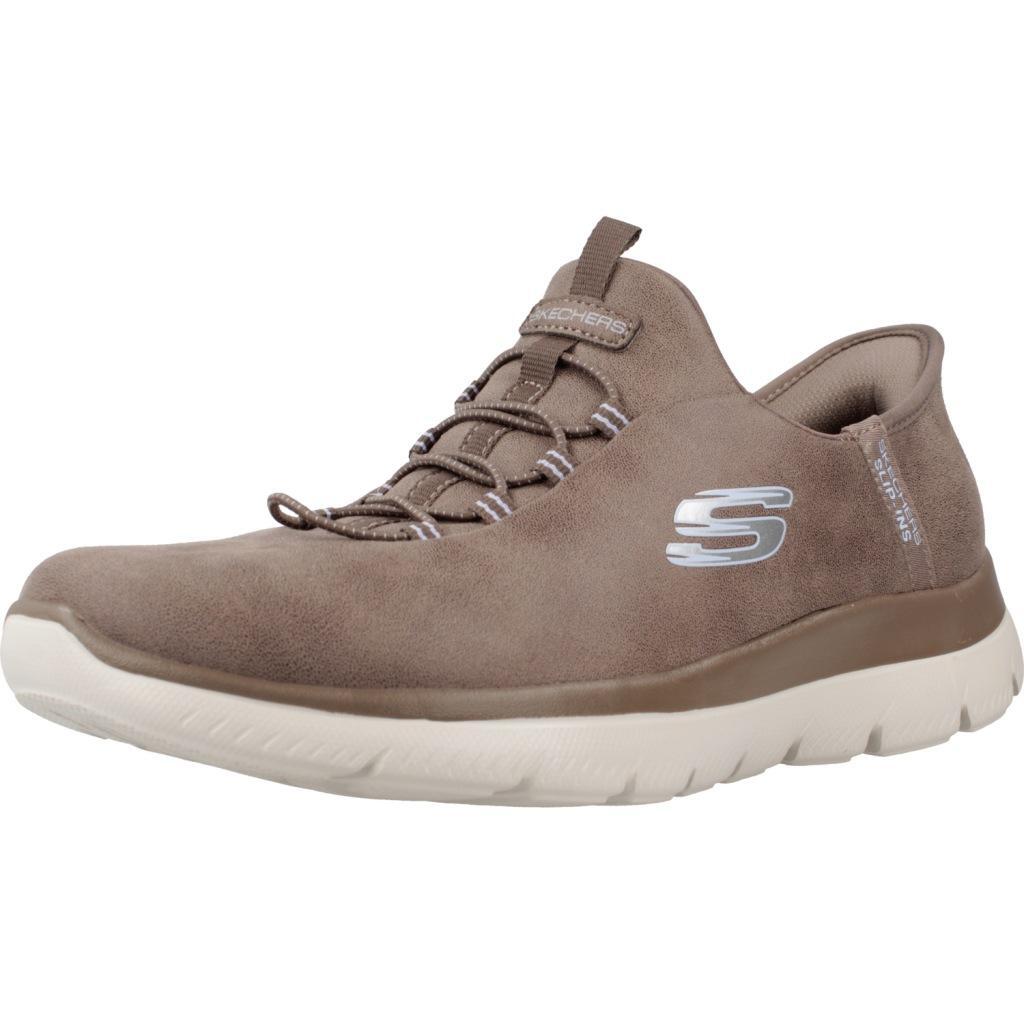 Buty SKECHERS SUMMITS-UNKNOWN TRAI SLIP-INS Brązowy