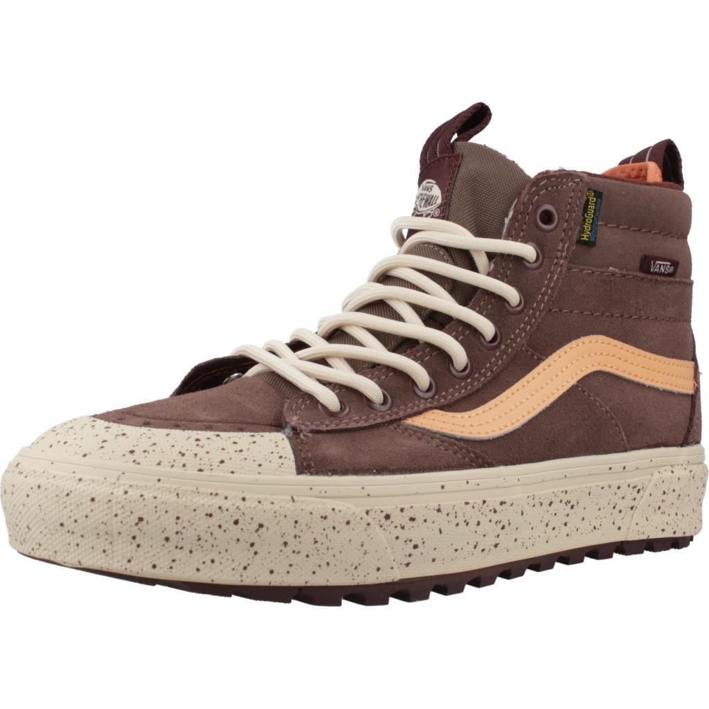 Ténis vans modelo mte sk8-hi cor castanho