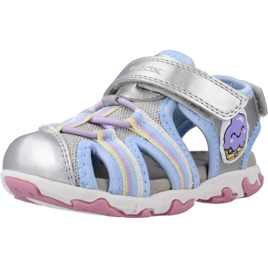 Sandały GEOX B SANDAL FLAFFEE GIR Szary