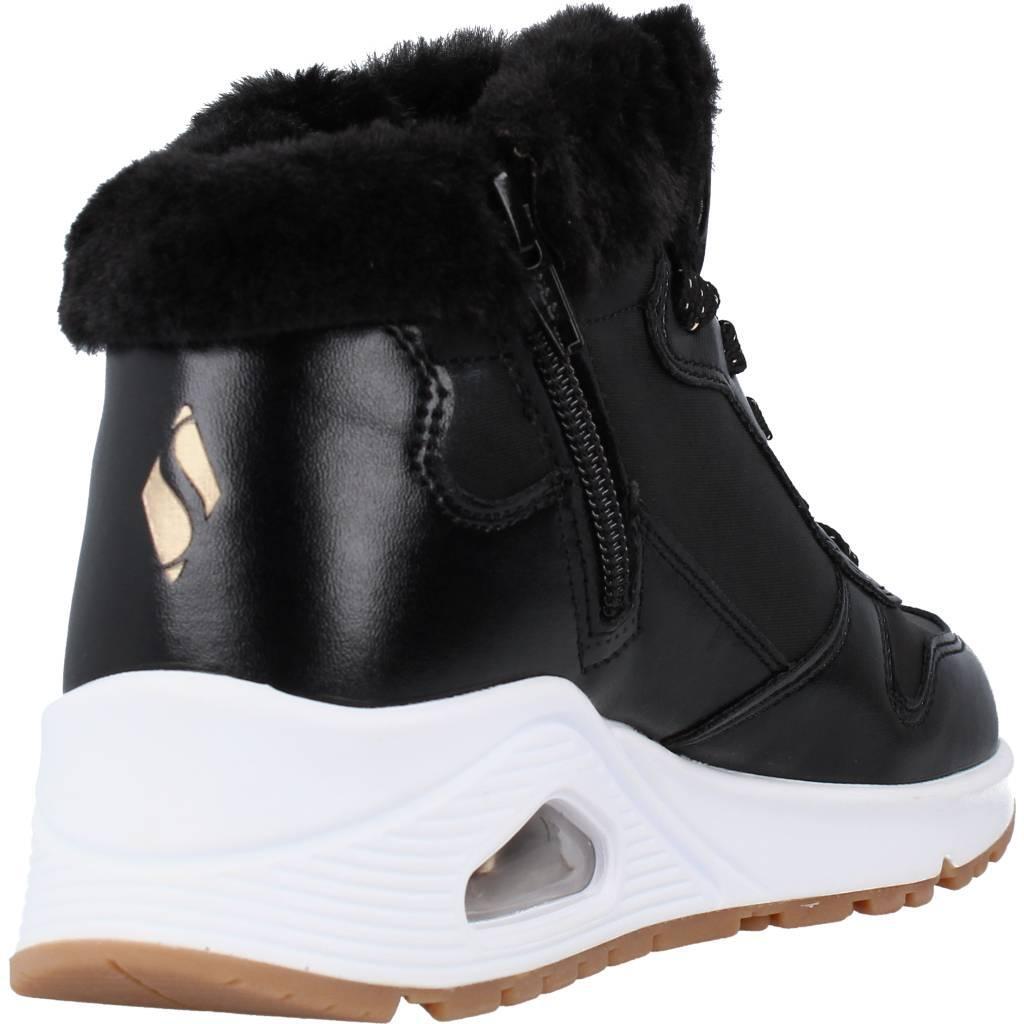 Botas Skechers Modelo Uno Cozy On Air Cor Preto 3/7