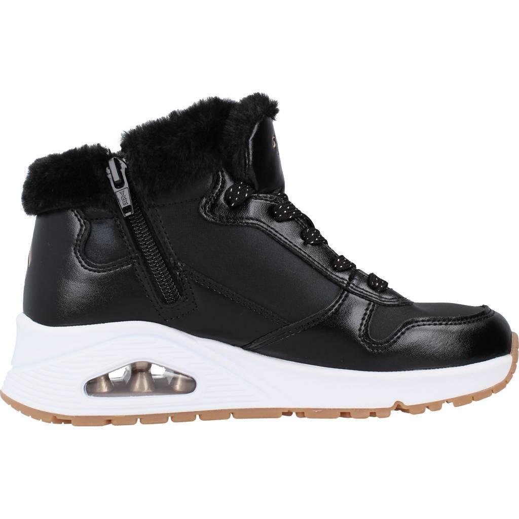 Botas Skechers Modelo Uno Cozy On Air Cor Preto 4/7